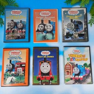 Lot Of 6 Thomas & Friends DVD Toy‎ Workshop Brave James Help Out Snowy Surprise